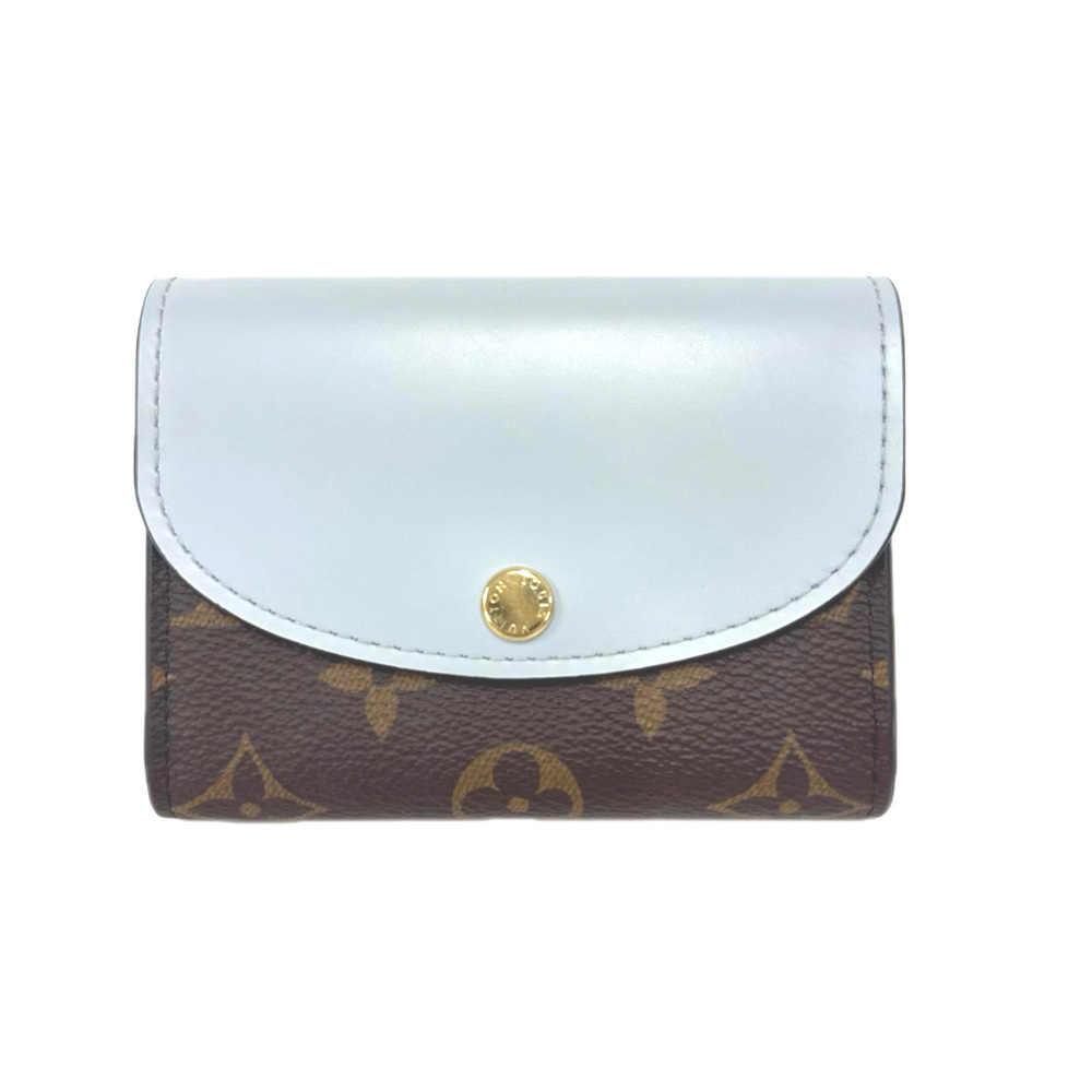 LOUIS VUITTON Monogram Portemonnaie Rosalie Olympe Blue M83583 Wallet/Coin Ca...